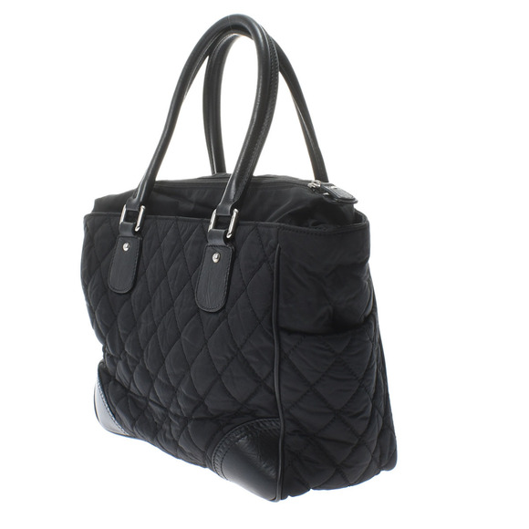 Chanel Paris New York Line Black/Silver Hardware Nylon Tote Bag - Picture 2 of 13